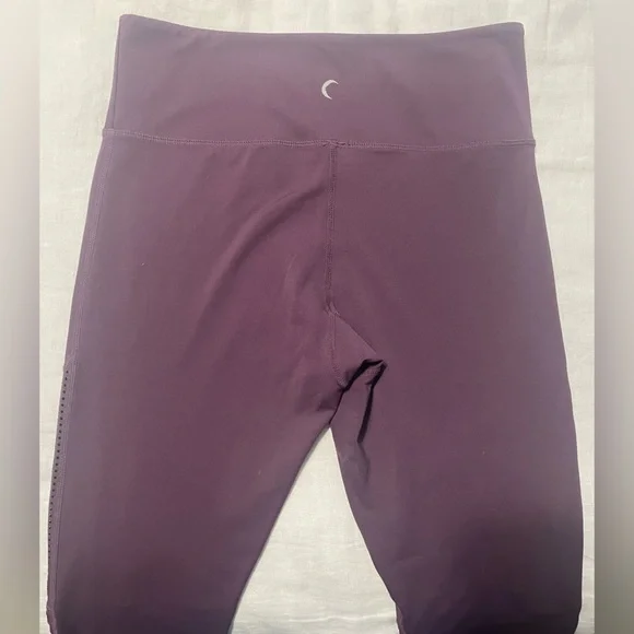 Zyia Blackberry Purple Light n Tight Hi Rise Moto Mesh Leggings Sz 8-10 - Picture 8 of 9